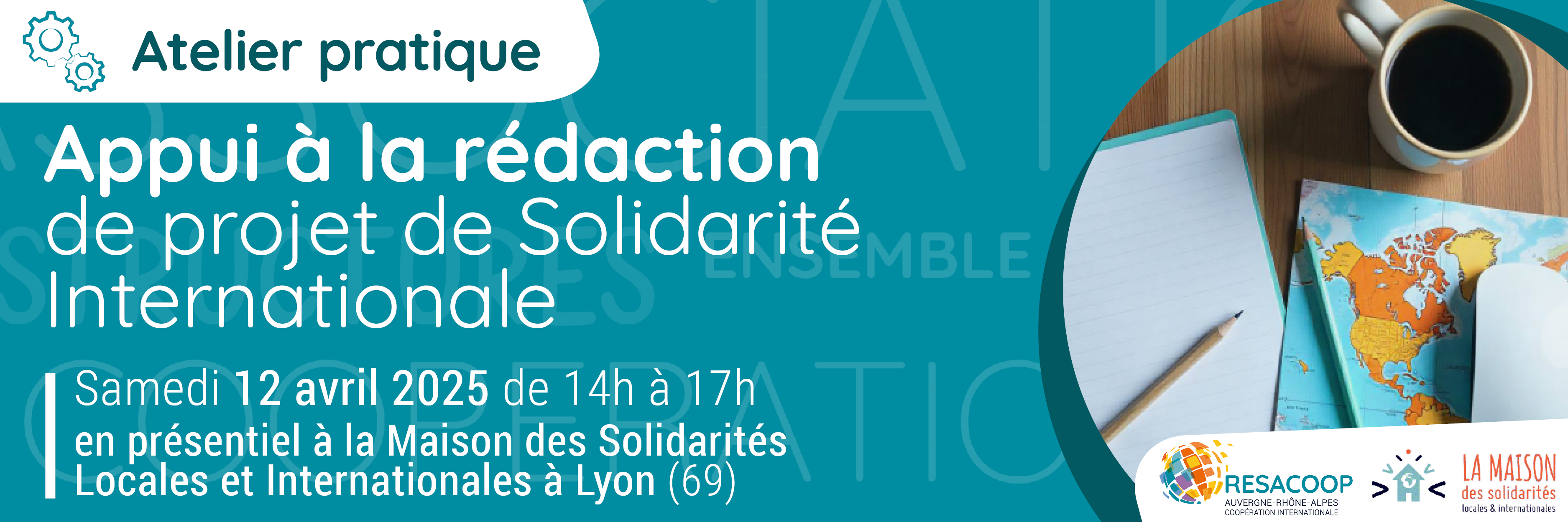 ATELIER | Appui à la rédaction de projet de Solidarité Internationale – avril 2025